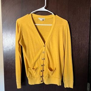 Mustard yellow cardigan